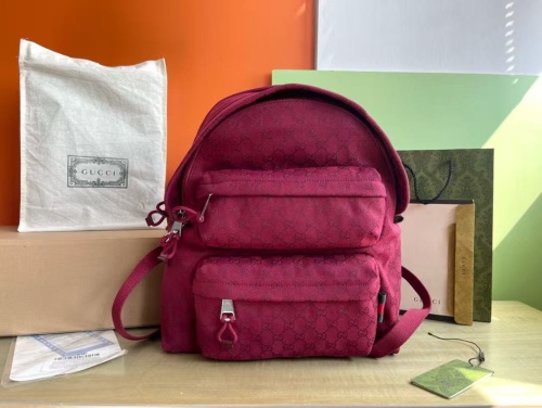 Gucci New 3D Logo Canvas Backpack Shoulder Bag Size: 48x45x21 CM