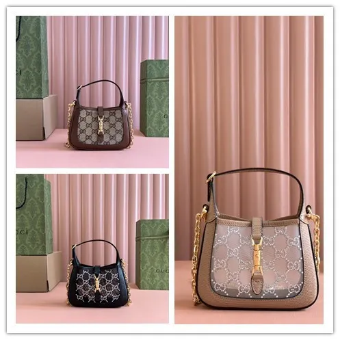 Gucci New Fashion Diamond Underarm Bag Crossbody Bag Size: 19x13x3 CM