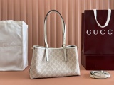 Gucci Classic GG Canvas Tote Bag Diagonal Cross Tote Bag Size: 31x18x11 CM