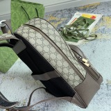 Gucci Classic Logo Printed Canvas Collar Backpack Size: 28x40x15CM