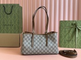 Gucci Classic GG Canvas Tote Bag Diagonal Cross Tote Bag Size: 31x18x11 CM