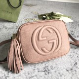 Gucci Classic Embossed GG Camera Bag Crossbody Bag Size: 21x15x7 CM