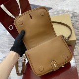 Gucci Classic GG Emblem Adjustable Shoulder Strap Handbag Diagonal Span Bag Size: 20x14x8CM