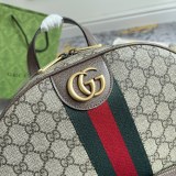 Gucci Classic Logo Printed Canvas Collar Backpack Size: 28x40x15CM