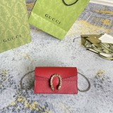 Gucci New Enamel Tiger Head Clash Flip Chain Bag Crossbody Bag Size: 16.5x10x4.5CM
