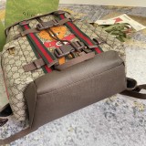 Gucci Cat Printed Canvas Collar Backpack Size: 34x42x16 CM