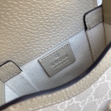 Gucci Classic Logo Canvas Phone Bag Crossbody Bag Size: 11.5x17x4 CM