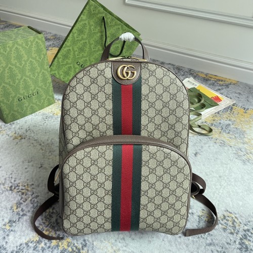 Gucci Classic Logo Printed Canvas Collar Backpack Size: 28x40x15CM
