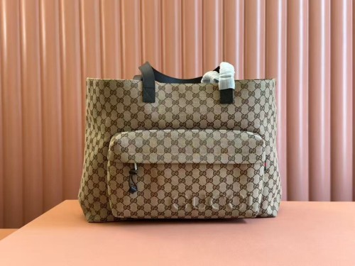 Gucci Classic Logo Canvas Tote Bag Handbag Size: 45x32x15 CM