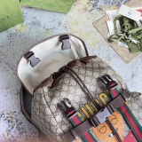 Gucci Cat Printed Canvas Collar Backpack Size: 34x42x16 CM