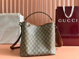 Gucci Classic GG Canvas Tote Bag Diagonal Cross Tote Bag Size: 25x25x15.5 CM