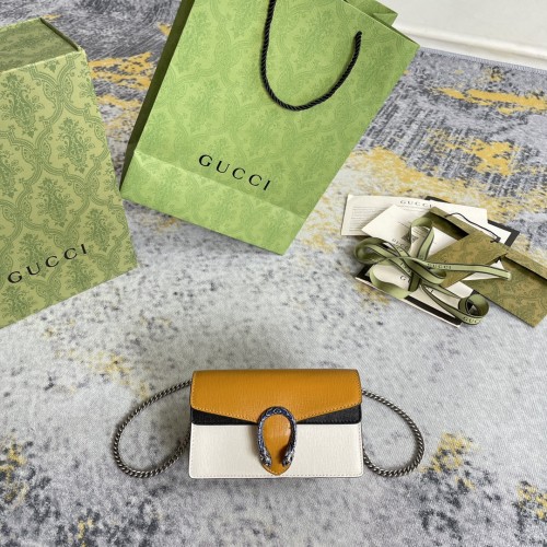Gucci New Enamel Tiger Head Clash Flip Chain Bag Crossbody Bag Size: 16.5x10x4.5CM
