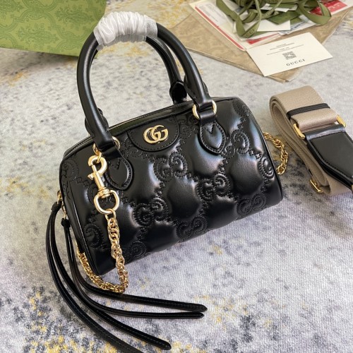 Gucci Classic Embroidered Logo Chain Crossbody Bag Handbag Size: 19x13x11 CM
