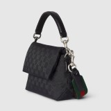 Gucci Web Classic GG Printed Flip Shoulder Handbag Diagonal Cross Bag Size: 19x15x7CM