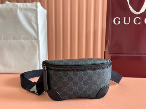 Gucci Classic Couple GG Canvas Collar Waist Bag Size: 23x13x5.5 CM
