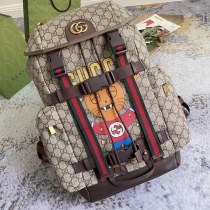 Gucci Cat Printed Canvas Collar Backpack Size: 34x42x16 CM
