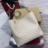 Gucci Classic GG Canvas Tote Bag Diagonal Cross Tote Bag Size: 25x25x15.5 CM