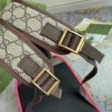 Gucci Women's Classic Logo Canvas Collar Backpack Shoulder Bag Size: 22x29x15 CM