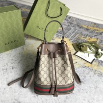 Gucci New Vintage Logo Ribbon Drawstring Bucket Bag Crossbody Bag Size: 26x20.5x11CM