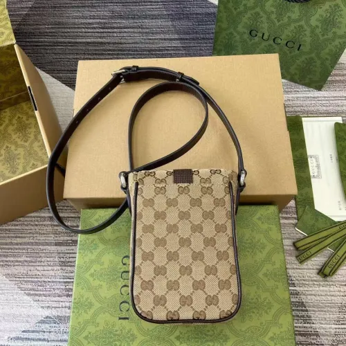 Gucci Classic Logo Canvas Phone Bag Crossbody Bag Size: 12x19x6 CM