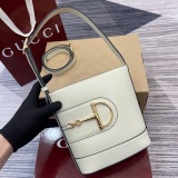 Gucci New Extra Large Half Horseclip Bucket Bag Shoulder Bag Size: 18.5x20x8.5CM