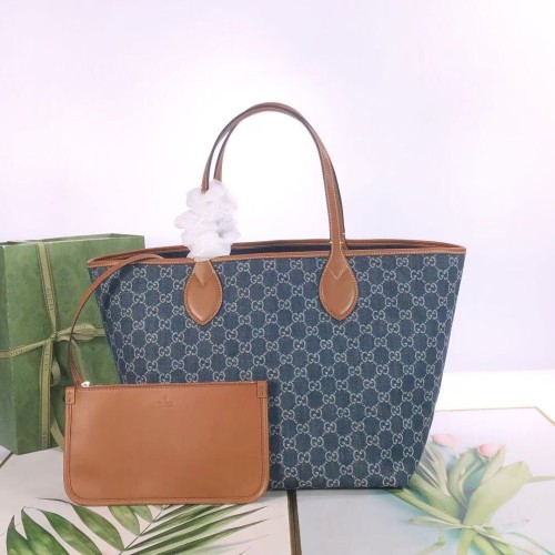 Gucci New Double sided Classic Logo Tote Bag Shopping Bag Size: 30.5x28x27 CM