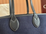 Gucci Classic Logo Printed Denim Tote Bag Shopping Bag Size: 24x17x3.5 CM