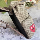 Gucci Cat Printed Canvas Collar Backpack Size: 34x42x16 CM