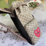 Gucci Cat Printed Canvas Collar Backpack Size: 34x42x16 CM