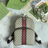 Gucci Classic Logo Printed Canvas Collar Backpack Size: 28x40x15CM