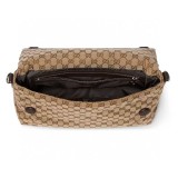 Gucci Web Classic GG Printed Flip Shoulder Handbag Diagonal Cross Bag Size: 36x28x12CM