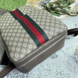 Gucci Classic Logo Printed Canvas Collar Backpack Size: 28x40x15CM