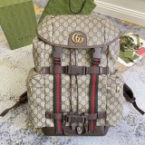 Gucci Cat Printed Canvas Collar Backpack Size: 34x42x16 CM