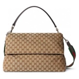 Gucci Web Classic GG Printed Flip Shoulder Handbag Diagonal Cross Bag Size: 36x28x12CM