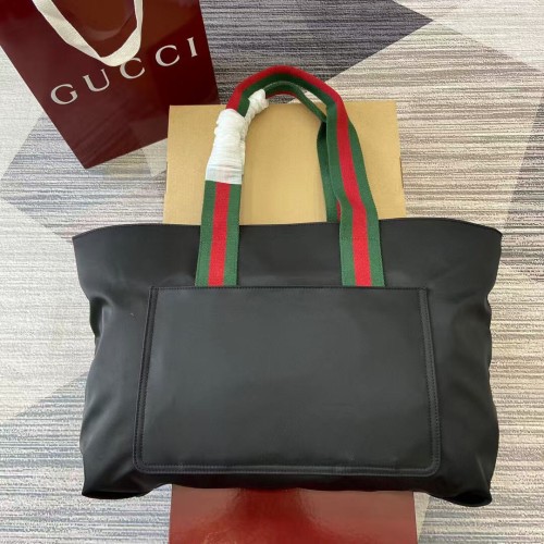 Gucci Classic Embossed Logo Nylon Tote Shoulder Bag Size: 45x32x15CM