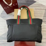 Gucci Classic Embossed Logo Nylon Tote Shoulder Bag Size: 45x32x15CM