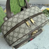 Gucci Classic Logo Printed Canvas Collar Backpack Size: 28x40x15CM