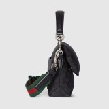 Gucci Web Classic GG Printed Flip Shoulder Handbag Diagonal Cross Bag Size: 19x15x7CM