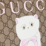 Gucci Dog Printed Canvas Tote Bag Handbag Size: 28x26.5x9CM