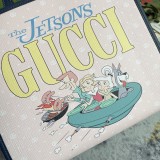 Gucci Dog Printed Canvas Tote Bag Handbag Size: 28x26.5x9CM