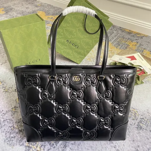 Gucci New Embroidered Logo Tote Bag Single Shoulder Tote Bag Size: 38x28x14CM
