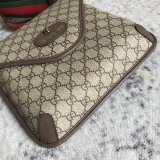 Gucci Retro Tiger Head Logo Printed Postman Bag Crossbody Bag Size: 16x25x3CM