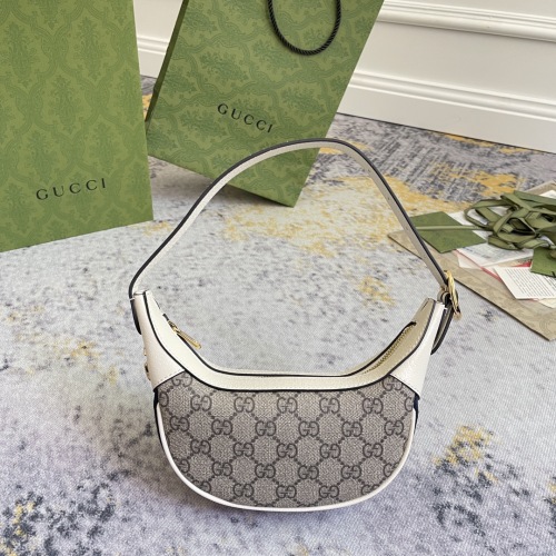 Gucci Retro Classic Logo Ribbon Underarm Bag Handbill Shoulder Bag Size: 20x15x5CM