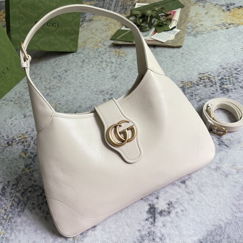 Gucci Aphrodite Gold Retro Double G Half Moon Bag Hand Underarm Bag Size: 39x38x2CM