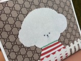 Gucci Dog Printed Canvas Tote Bag Handbag Size: 28x26.5x9CM