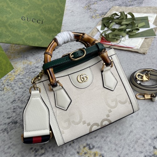 Gucci Classic GG Bamboo Handle Shoulder Bag Tote Bag Size: 20x16x10CM