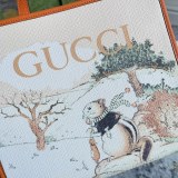 Gucci Dog Printed Canvas Tote Bag Handbag Size: 28x26.5x9CM