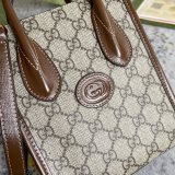 Gucci Retro Classic Logo Tote Bag Piano Music Bag Size: 16x20x7CM