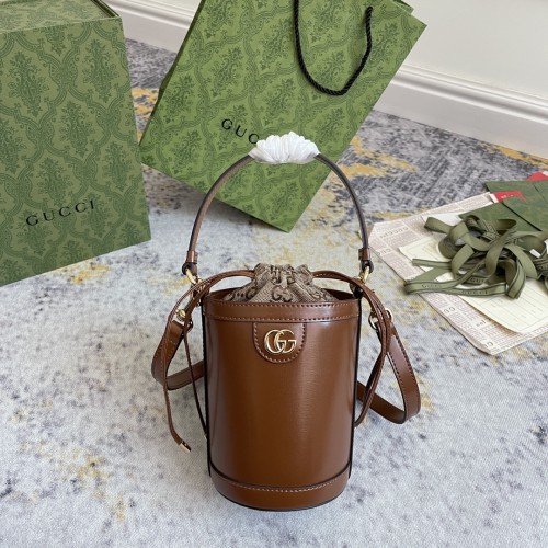 Gucci Classic Bucket Bag Single Shoulder Crossbody Bag Drawstring Size: 11.5x23x8CM