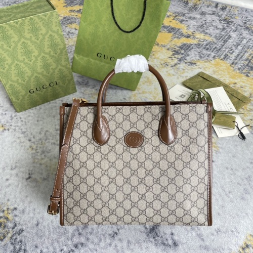 Gucci Classic Vintage Logo Tote Bag Diagonal Cross Tote Bag Size: 31x26.6x14CM